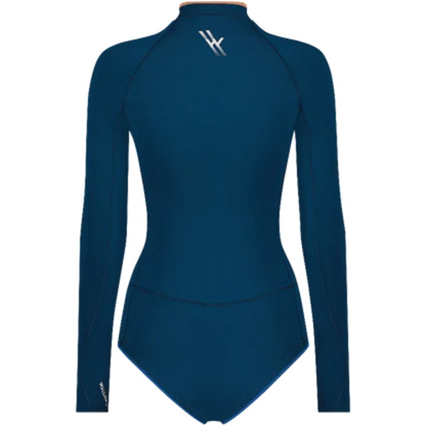 2026 Wallien Womens Yulex Horizonia 1.5mm Front Zip Springsuit 101006 - Blue Marine